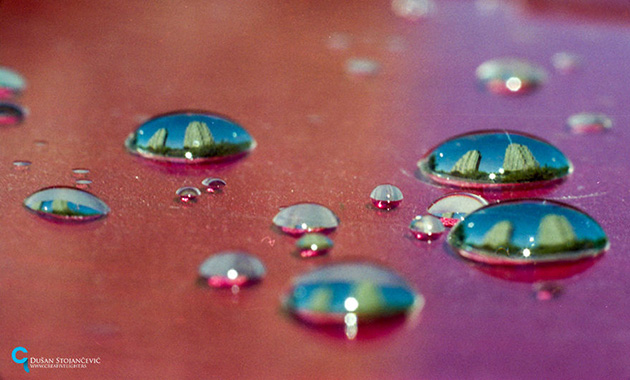 Cities In Water Drops