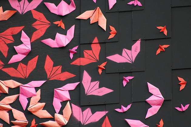 Colorful Origami Birds