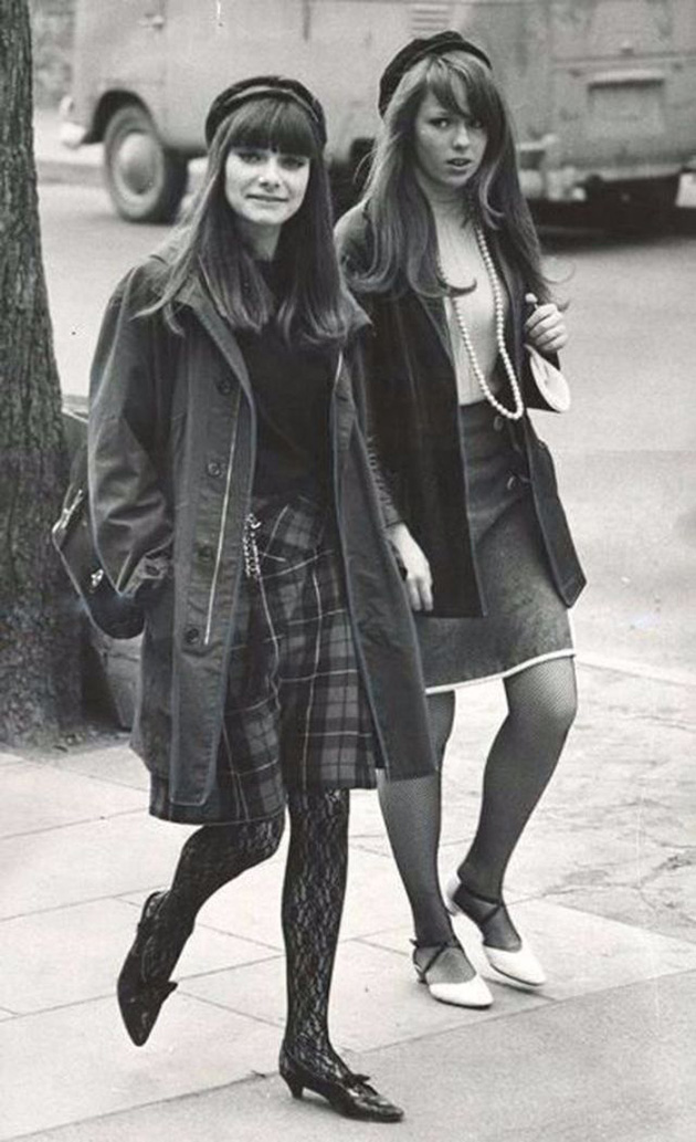 Mods on streets in the 1960s