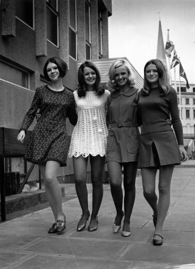 Mods on streets in the 1960s
