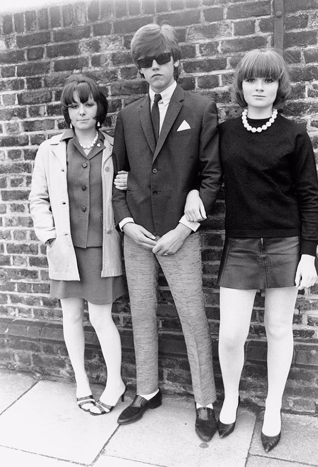 Mods on streets in the 1960s