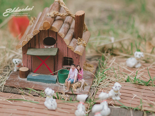miniature wedding photography ekkachai saelow