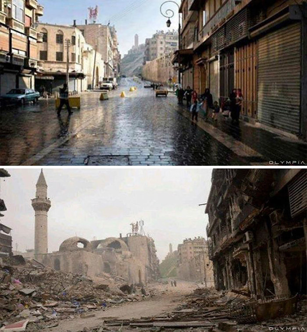 photos describe the WAR syria
