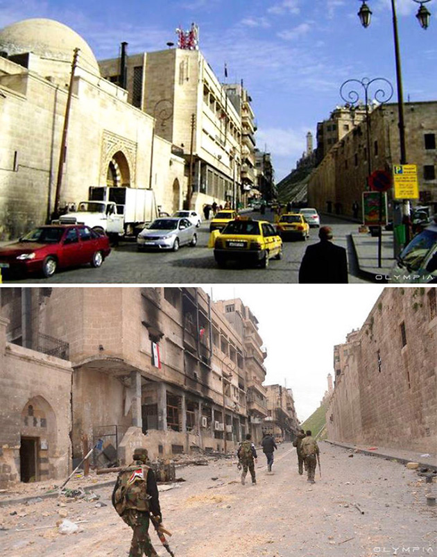 photos describe the WAR syria
