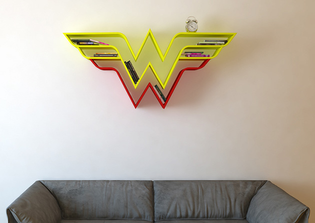 superhero-logos-bookshelves