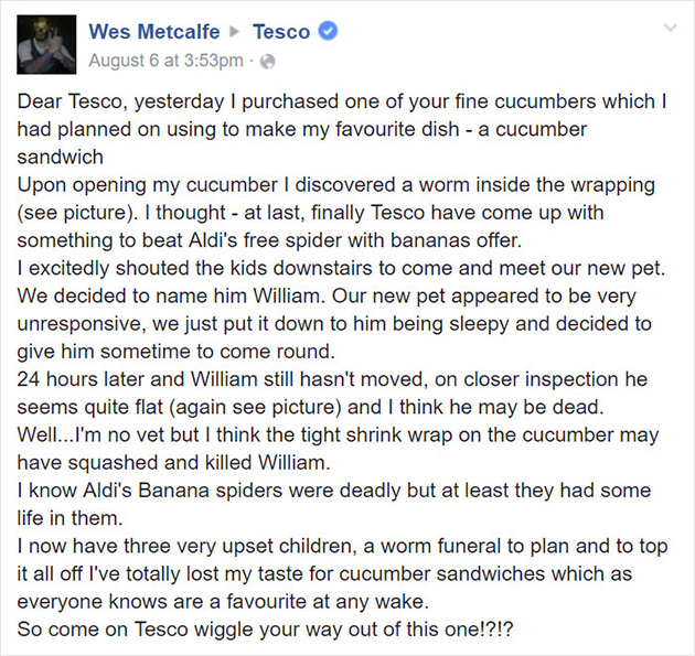 tesco-cucumber-worm-funeral-wes-metcalfe