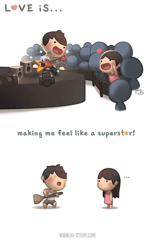 husband-illustrating-love
