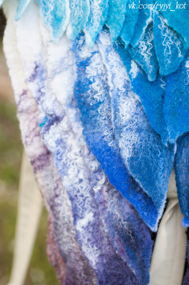 felted winged backpacks