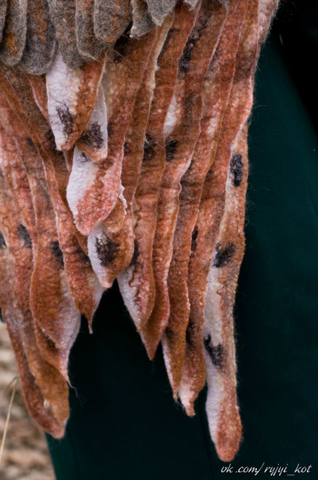 felted winged backpacks