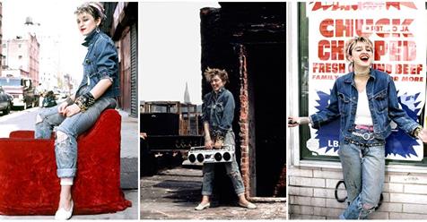 Young Madonna At Lower East Side New York City In 1982