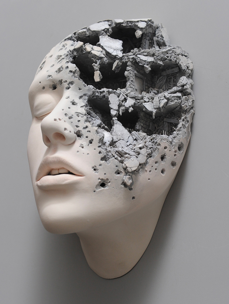 Porcelain Face Sculptures Johnson Tsang