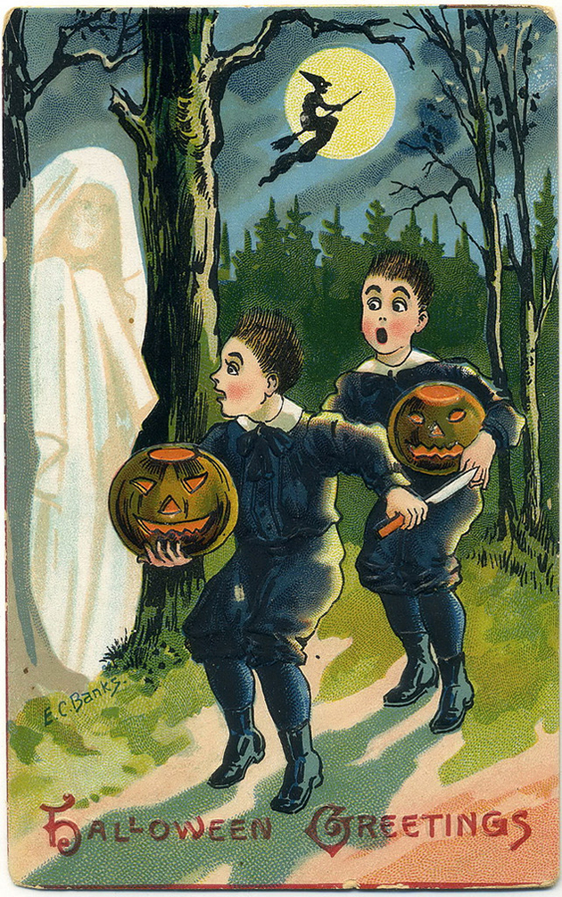 vintage-postcards-halloween-1900s