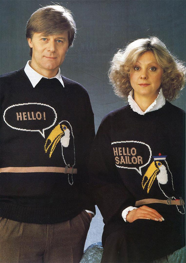 80s book of knitted sweaters
