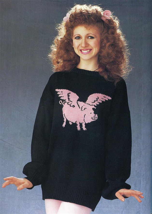80s book of knitted sweaters