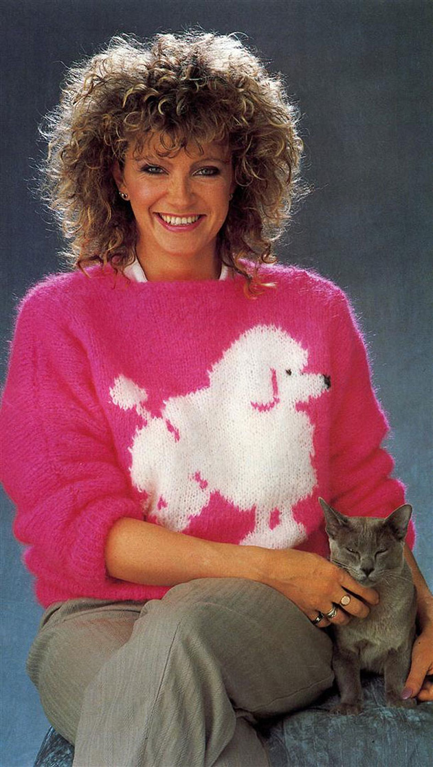 80s book of knitted sweaters