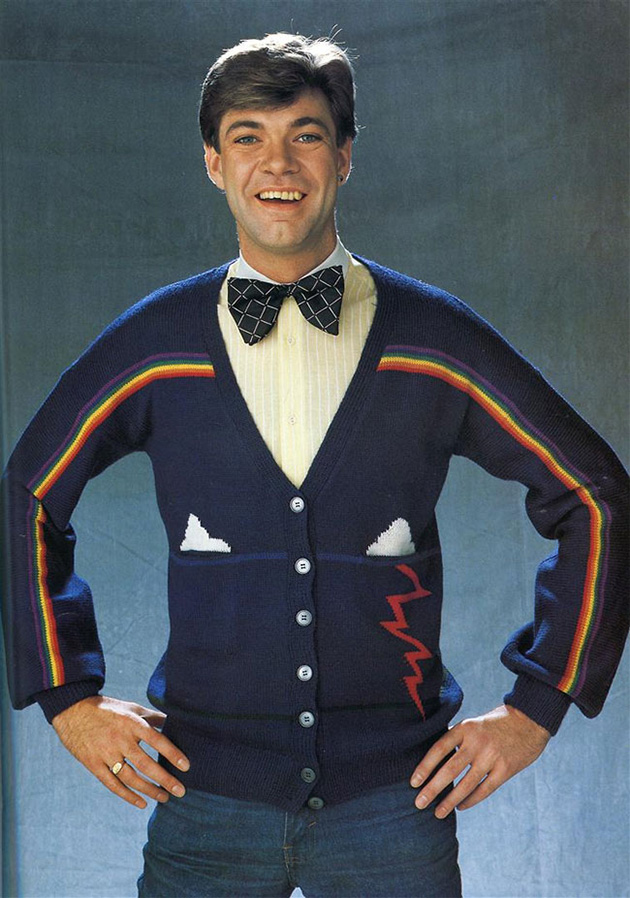 80s book of knitted sweaters