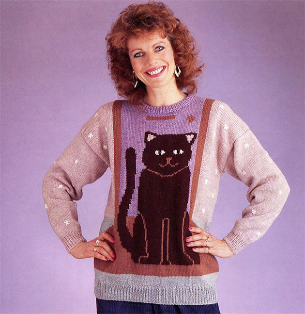 80s book of knitted sweaters