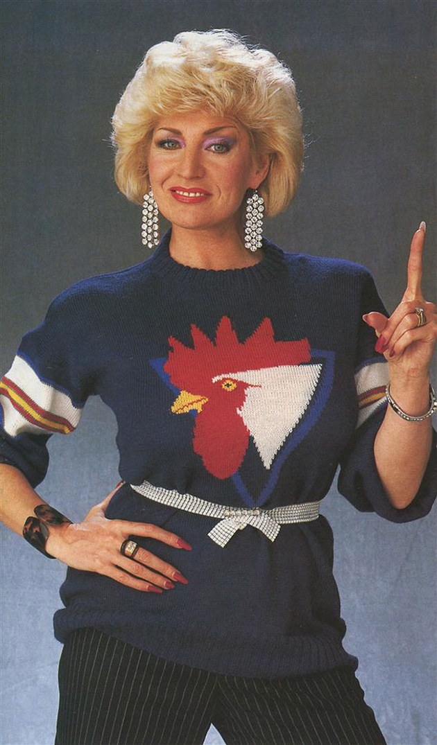 80s book of knitted sweaters