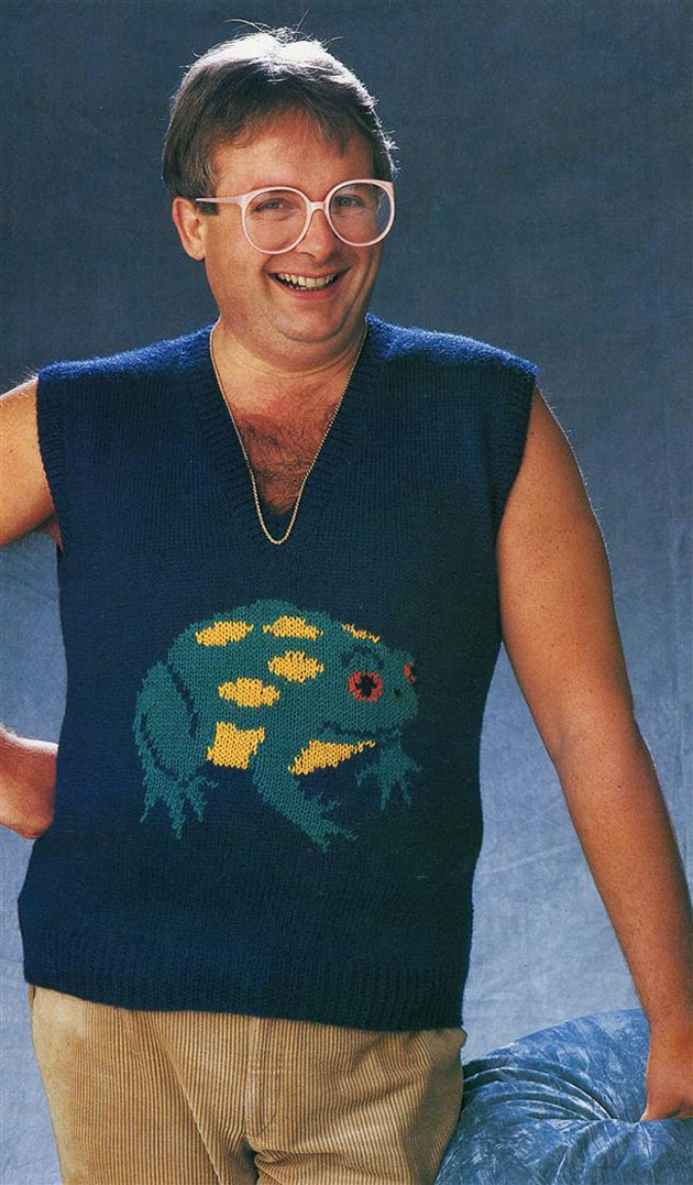 80s book of knitted sweaters