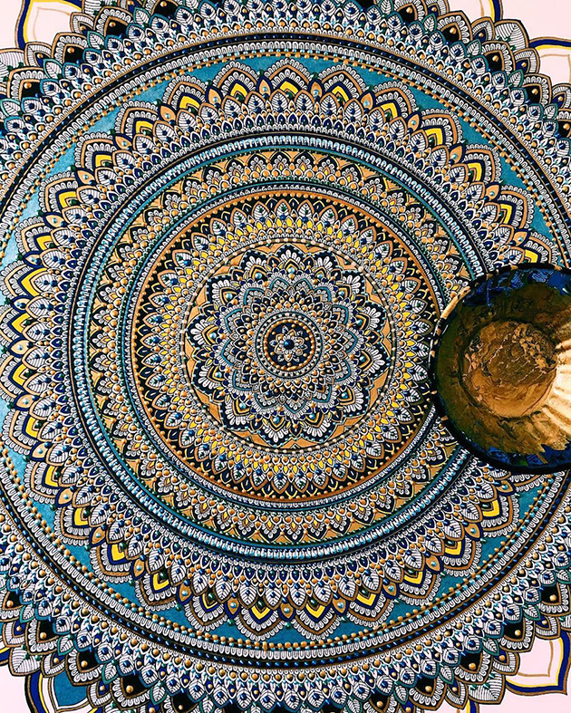 Mandalas Gilded with Gold