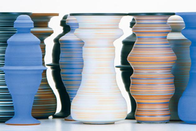 ceramic vessels optical illusion