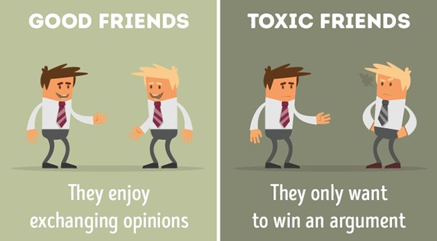 differences between good toxic friends