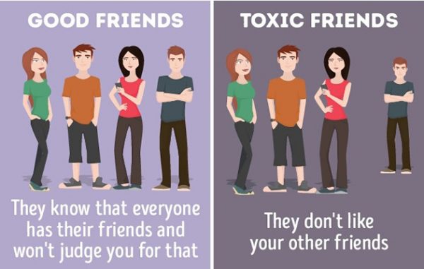 10 Differences Between Good Friends And Toxic Friends