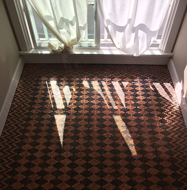 diy penny floor