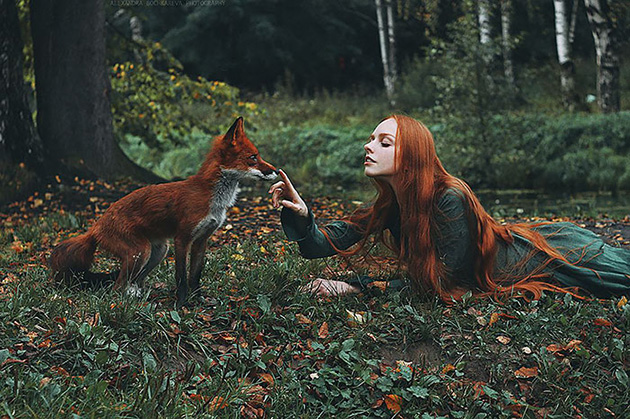 redheads with red fox