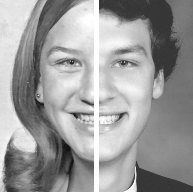 family photos unchanged dozens years apart