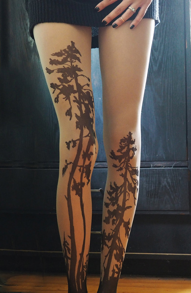 hand painted tights