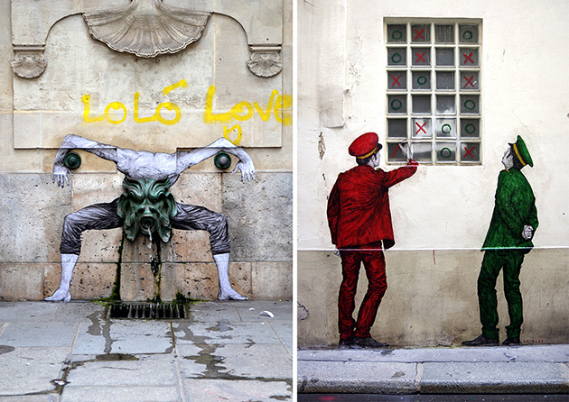 Wheatpastes by Levalet
