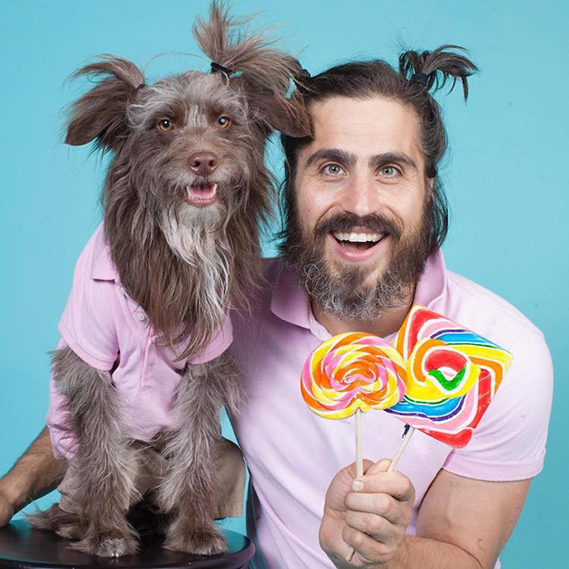 Guy and His Beloved Dog Look Alike