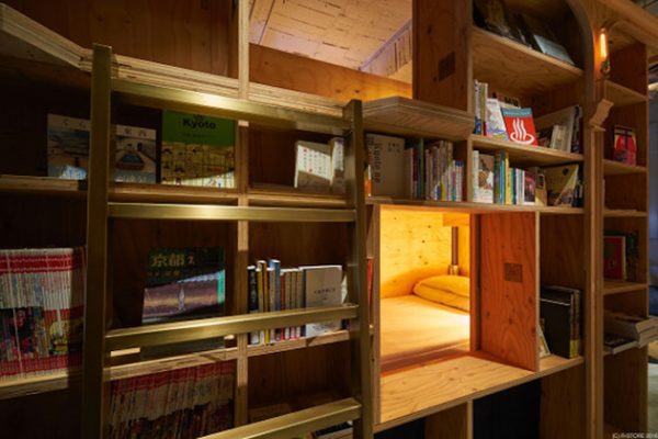 Sleep Inside A Comfy Bookshelf At Kyoto’s New Bookstore-Themed Hostel