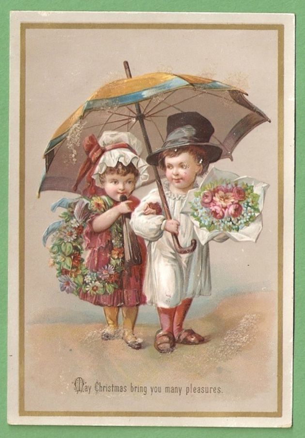 holiday cards victorian era