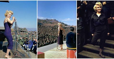 Fascinating Photographs Of Marilyn Monroe Performing For The Thousands ...