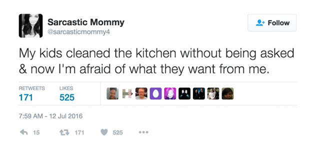 parental tweets sarcasm