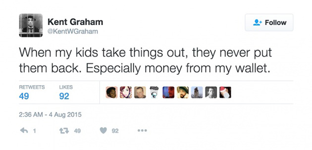 parental tweets sarcasm