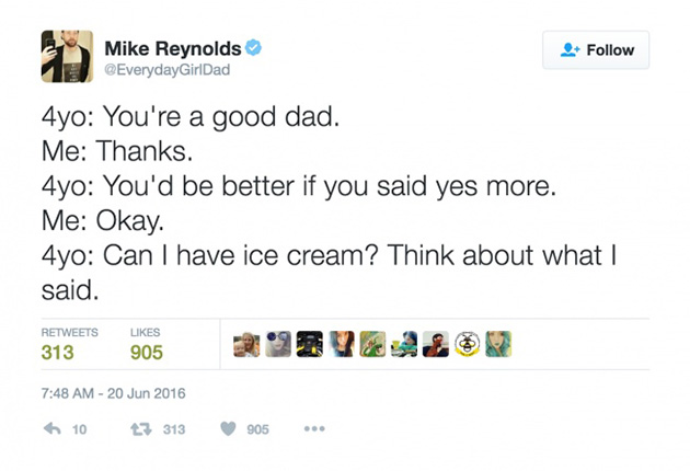 parental tweets sarcasm