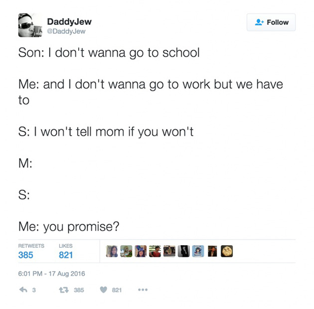 parental tweets sarcasm