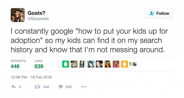 parental tweets sarcasm
