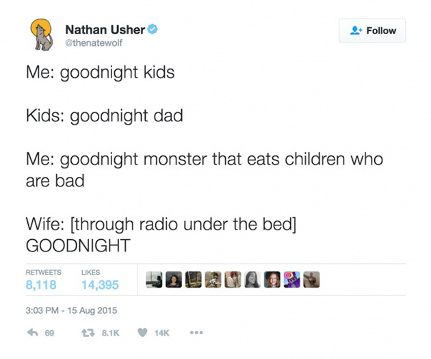 parental tweets sarcasm