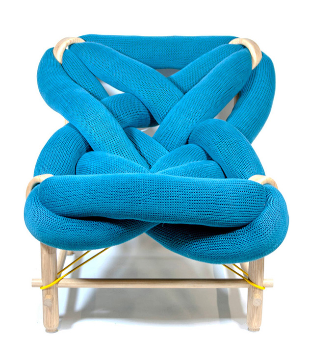 chunky knit chair