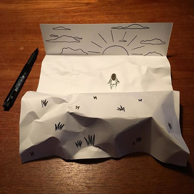 3d paper art huskmitnavn
