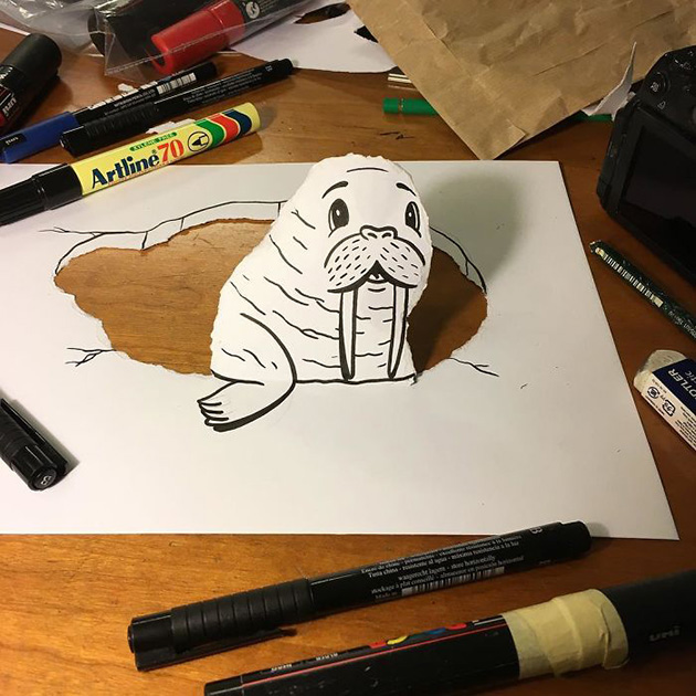3d paper art huskmitnavn