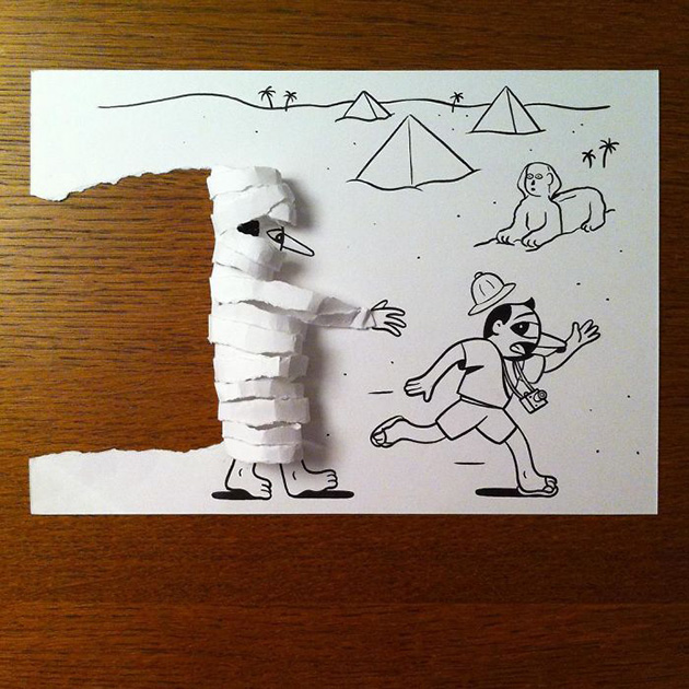 3d paper art huskmitnavn