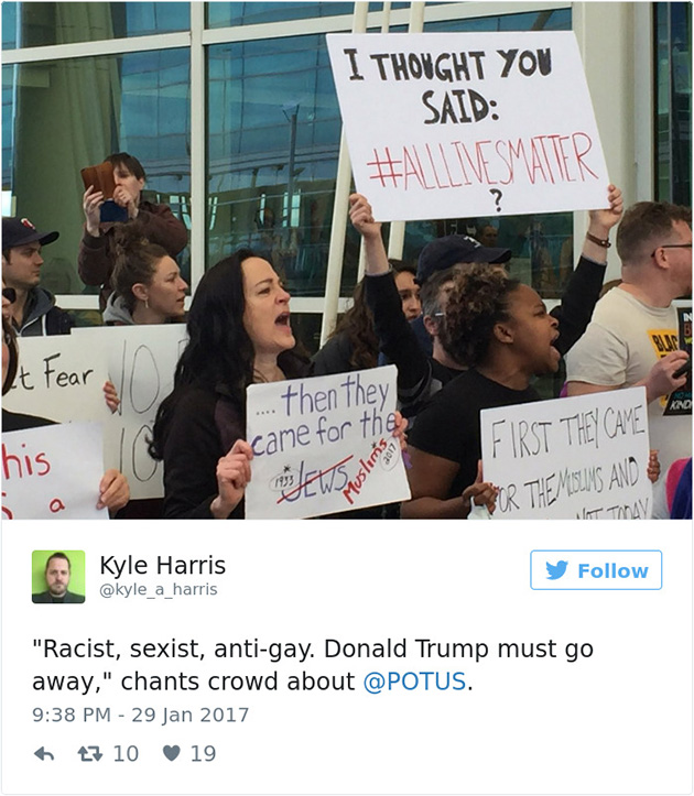 Best Signs From Muslim Ban Protests
