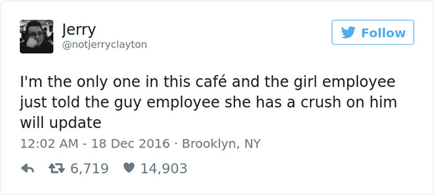 cafe love story live tweets
