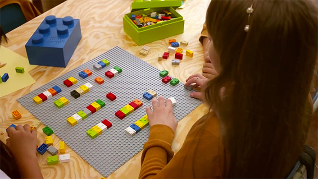 braille lego bricks for blind