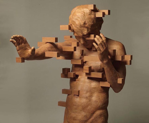 pixelated-wood-sculpture